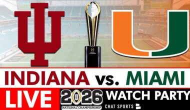 CFP National Championship Live Stream: Indiana vs Miami | Fernando Mendoza Watch Party On ESPN