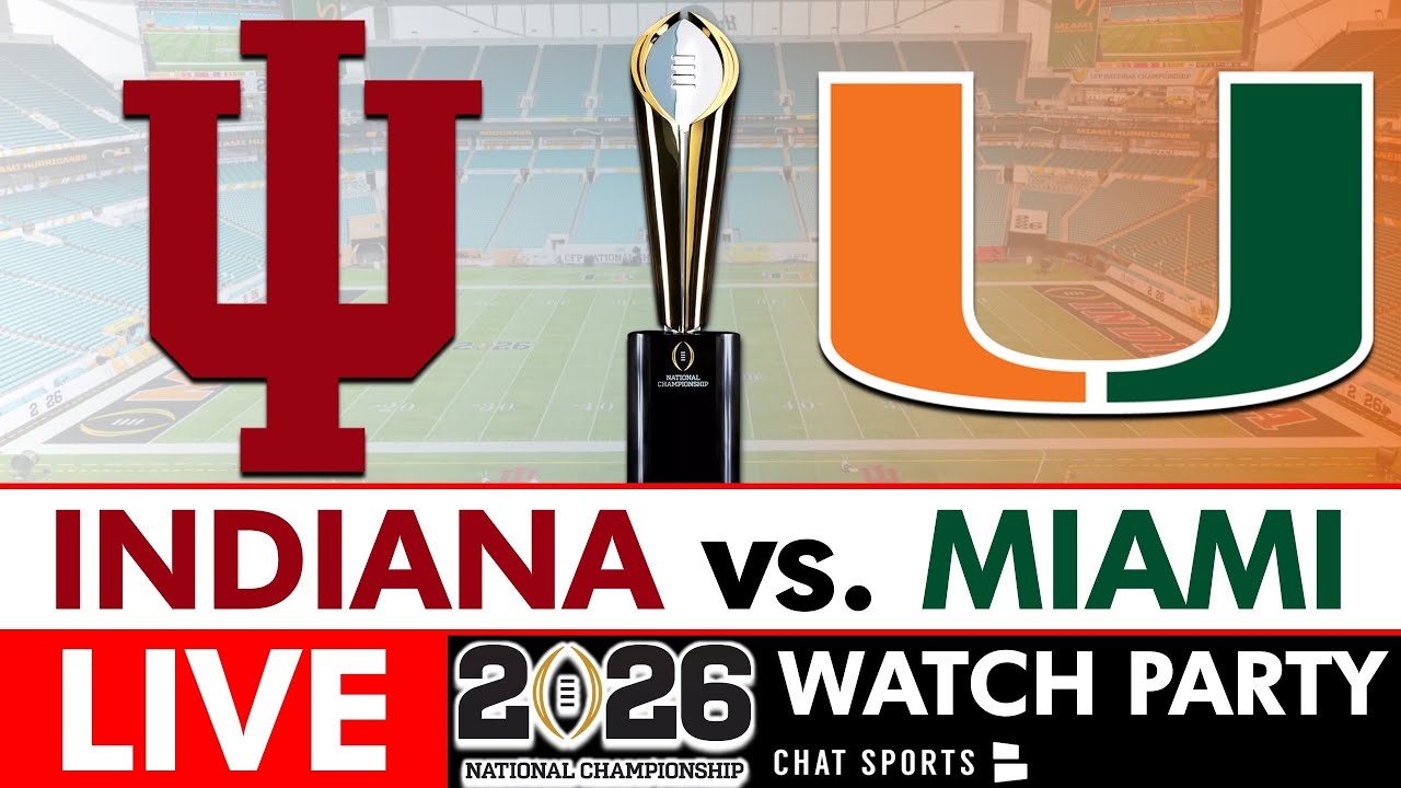 CFP National Championship Live Stream: Indiana vs Miami | Fernando Mendoza Watch Party On ESPN