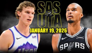 San Antonio Spurs vs Utah Jazz Full Game Highlights – January 19, 2026 | NBA Season