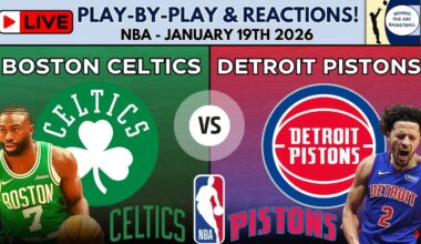 NBA: Boston Celtics vs Detroit Pistons (Live Play-By-Play & Reactions)