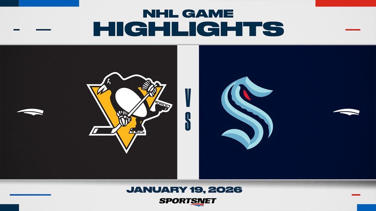 NHL Highlights | Penguins vs.Kraken - January 19, 2026
