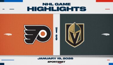 NHL Highlights | Flyers vs. Golden Knights - January 19, 2026