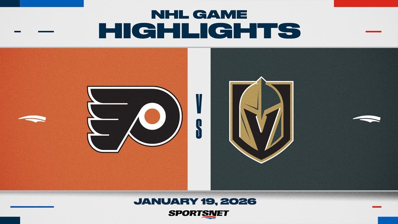 NHL Highlights | Flyers vs. Golden Knights - January 19, 2026
