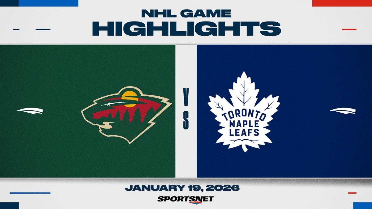 NHL Highlights | Wild vs. Maple Leafs - January 19, 2025