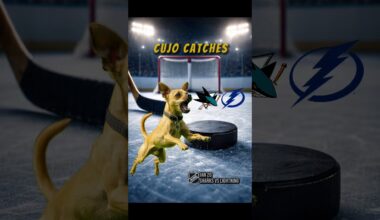 Cujo’s NHL Fetch | San Jose Sharks vs Tampa Bay Lightning 🏒 01-20-2026 #CujoCatches