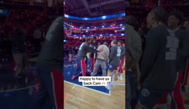 Happy to have ya back Cam 🫶 #nba #wholesome #camwhitmore #wizards