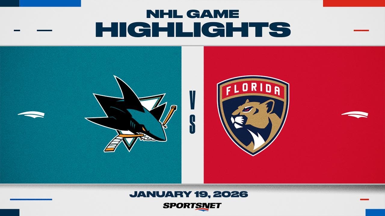 NHL Highlights | Sharks vs. Panthers - January 19, 2025