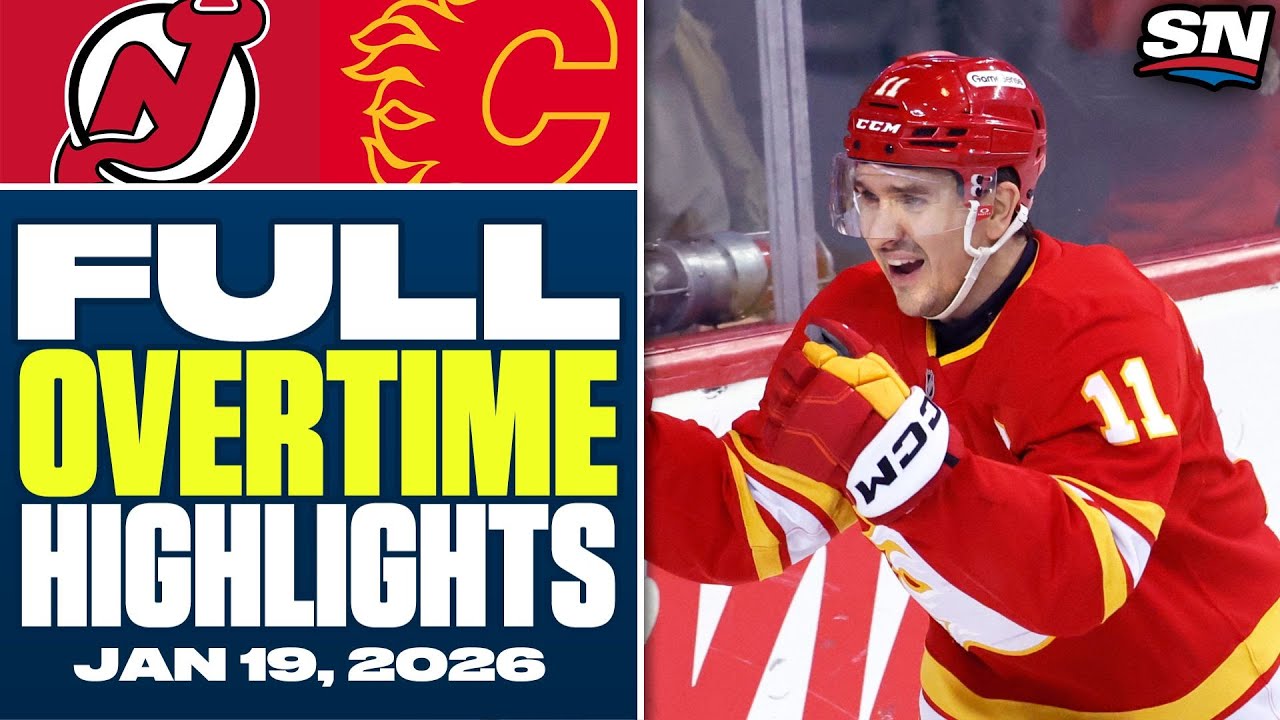 New Jersey Devils at Calgary Flames | FULL Overtime Highlights - January 19, 2026