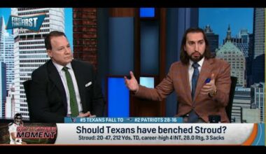 FIRST THINGS FIRST | Nick Wright BLAMES CJ Stroud For Houston Texans LOSS | NFL
