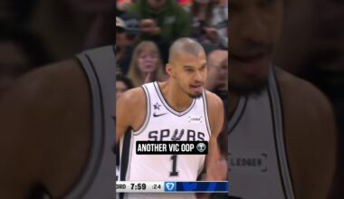 VIC IS FLYING TONIGHT 👽  #spurs #nba #wemby #nbaallstar