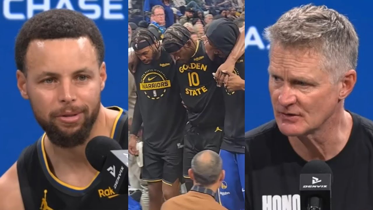 Steph Curry and Steve Kerr speak on Jimmy Butler knee injury vs Heat