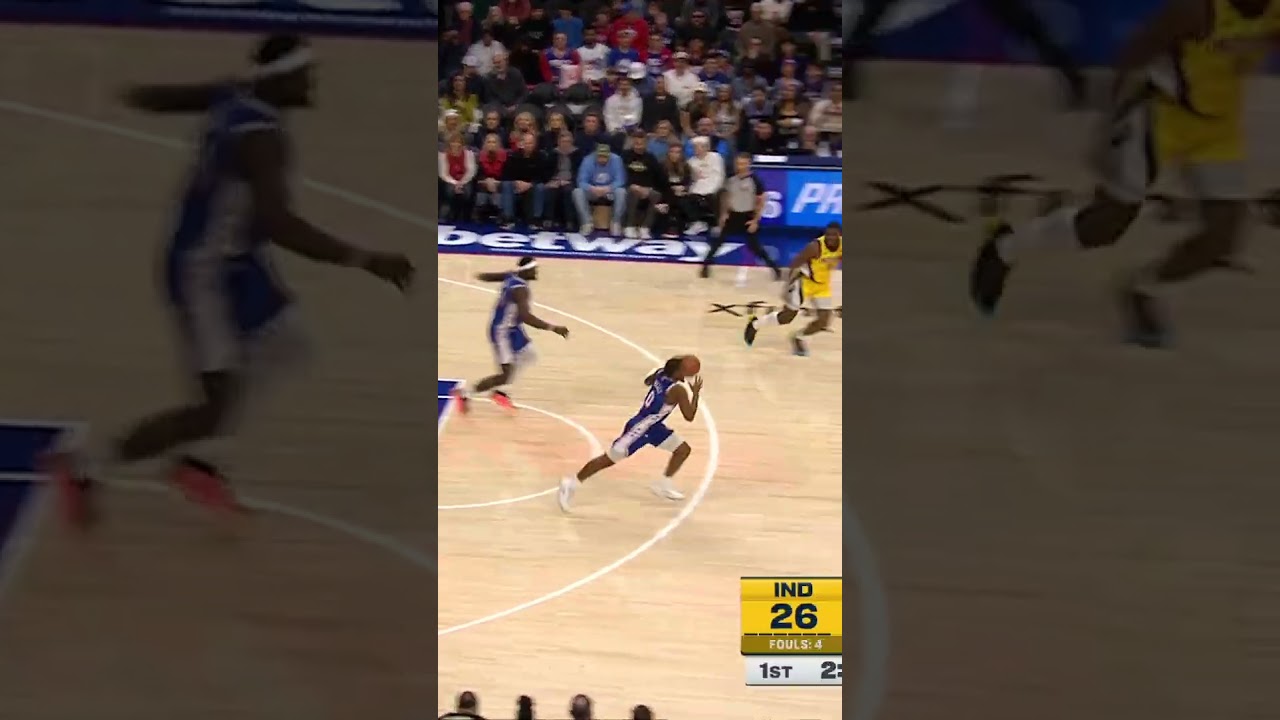 Tyrese Maxey Steal and Slam 💥