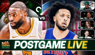 Garden Report: Celtics vs Pistons Postgame Show on CLNS - C's Fall in Detroit, Jayson Tatum Update