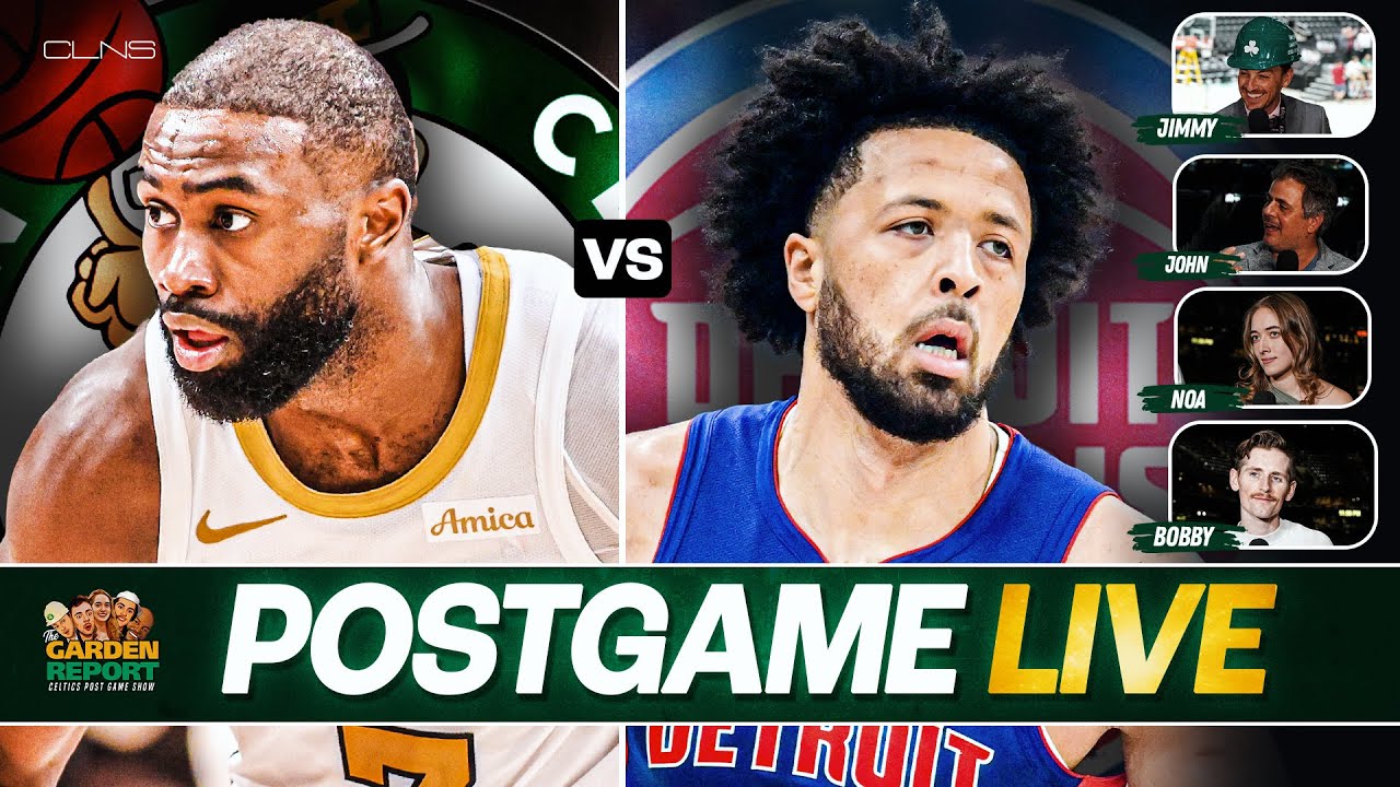 Garden Report: Celtics vs Pistons Postgame Show on CLNS - C's Fall in Detroit, Jayson Tatum Update