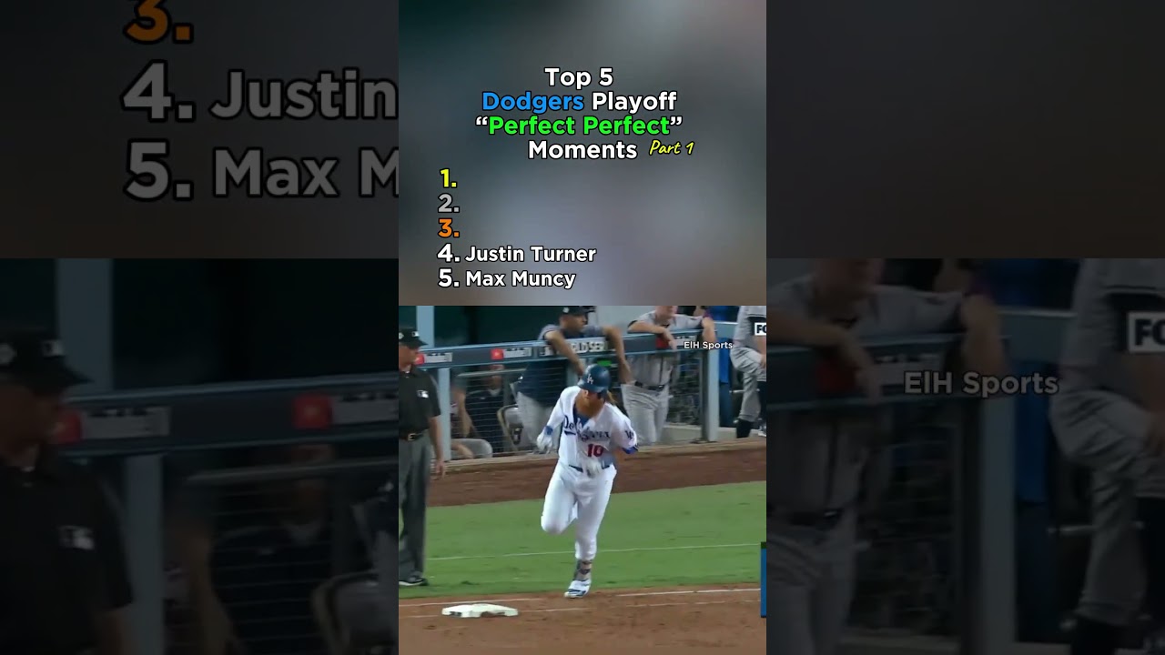 Top 5 Dodgers Playoff Perfect-Perfect Moments ⚾🔥