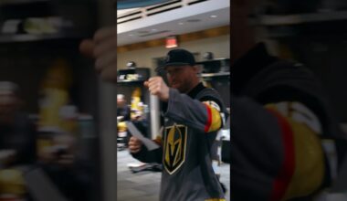 Justin Gaethje with an ELECTRIC lineup read for the first time EVER in Golden Knights history!🔥