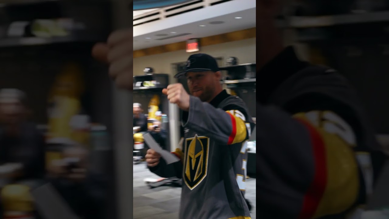 Justin Gaethje with an ELECTRIC lineup read for the first time EVER in Golden Knights history!🔥