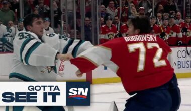 Gotta See It: Goalie Fight Breaks Out With Sharks' Alex Nedeljkovic And Panthers' Sergei Bobrovsky