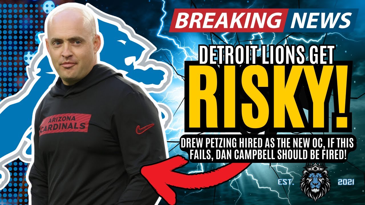 BREAKING NEWS: Detroit Lions Hire Drew Petzing As Their New OC???