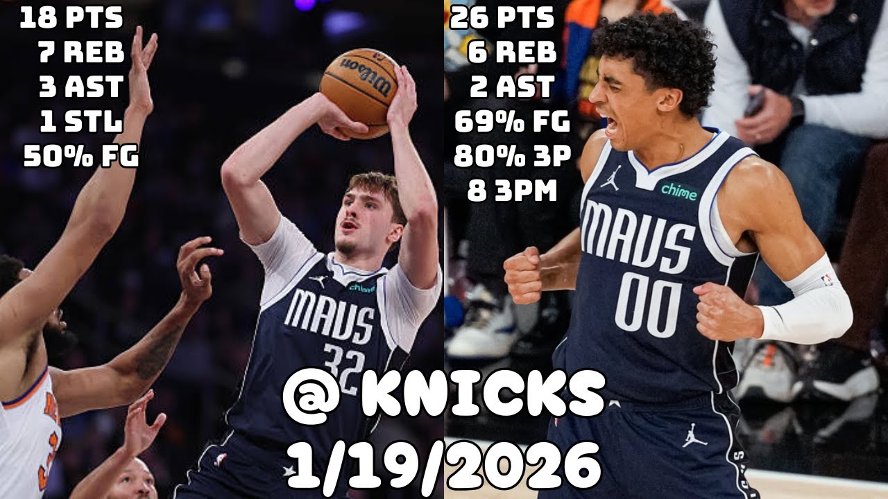 Cooper Flagg’s First Game at MSG | Dallas Mavericks Team Highlights vs Knicks (1/19/2026)