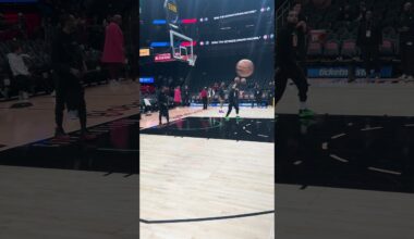 01-17-26 Atlanta Hawks Forward Jalen Johnson Warming Up