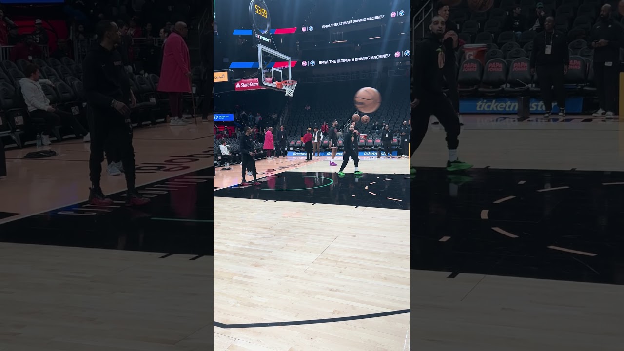 01-17-26 Atlanta Hawks Forward Jalen Johnson Warming Up