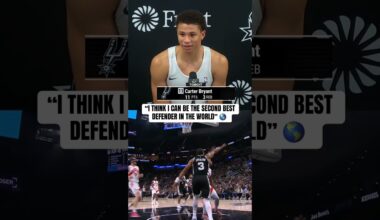 Spurs rookie Carter Bryant sounds off on his defensive prowess 🔐