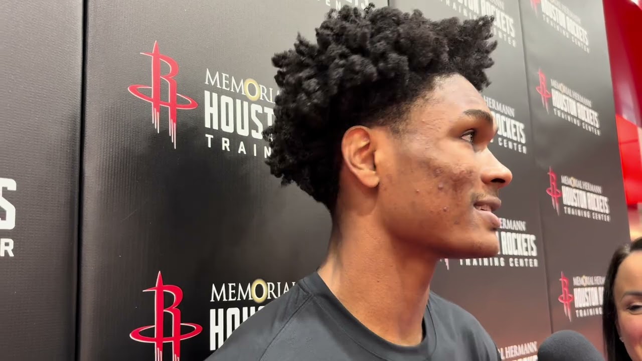 Houston Rockets Shootaround: Amen Thompson talks tonights matchup