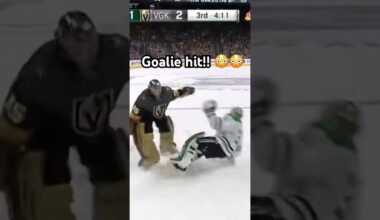 POV: Vegas Goalie Skated Across and Crashed Him 😬🏒