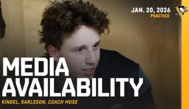 Kindel, Karlsson, Muse Media Availability (1.20.26) | Pittsburgh Penguins