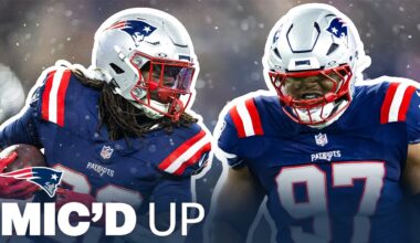 MIC'D UP: Milton Williams & Rhamondre Stevenson During Patriots Divisional Playoff Win vs. Texans