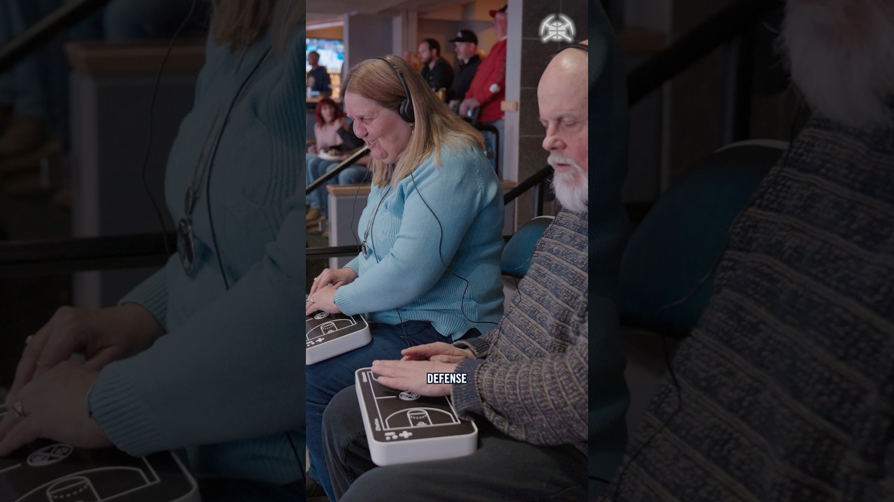 Mile High Basketball, experienced through touch #nba #denvernuggets