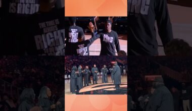 Player intros with the choir on MLK Day always hit #hawks #nba #mlk #mlkday #choir #atlanta