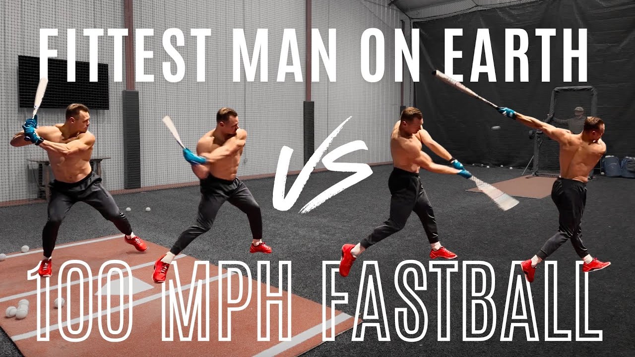 Can the Fittest Man on Earth hit a 100 MPH Fastball?