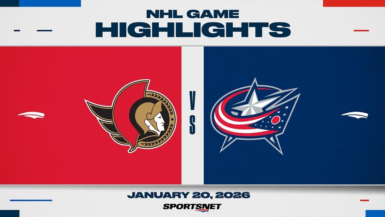 NHL Highlights | Senators vs. Blue Jackets - January 20, 2026