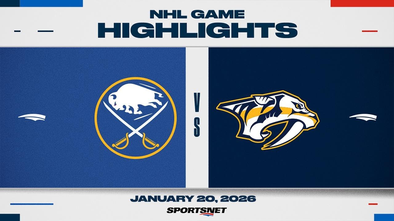 NHL Highlights | Sabres vs. Predators - January 20, 2026