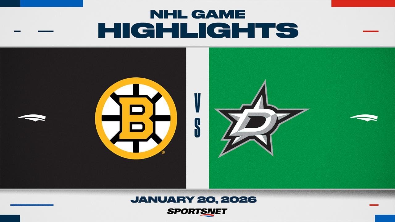 NHL Highlights | Bruins vs. Stars - January 20, 2026