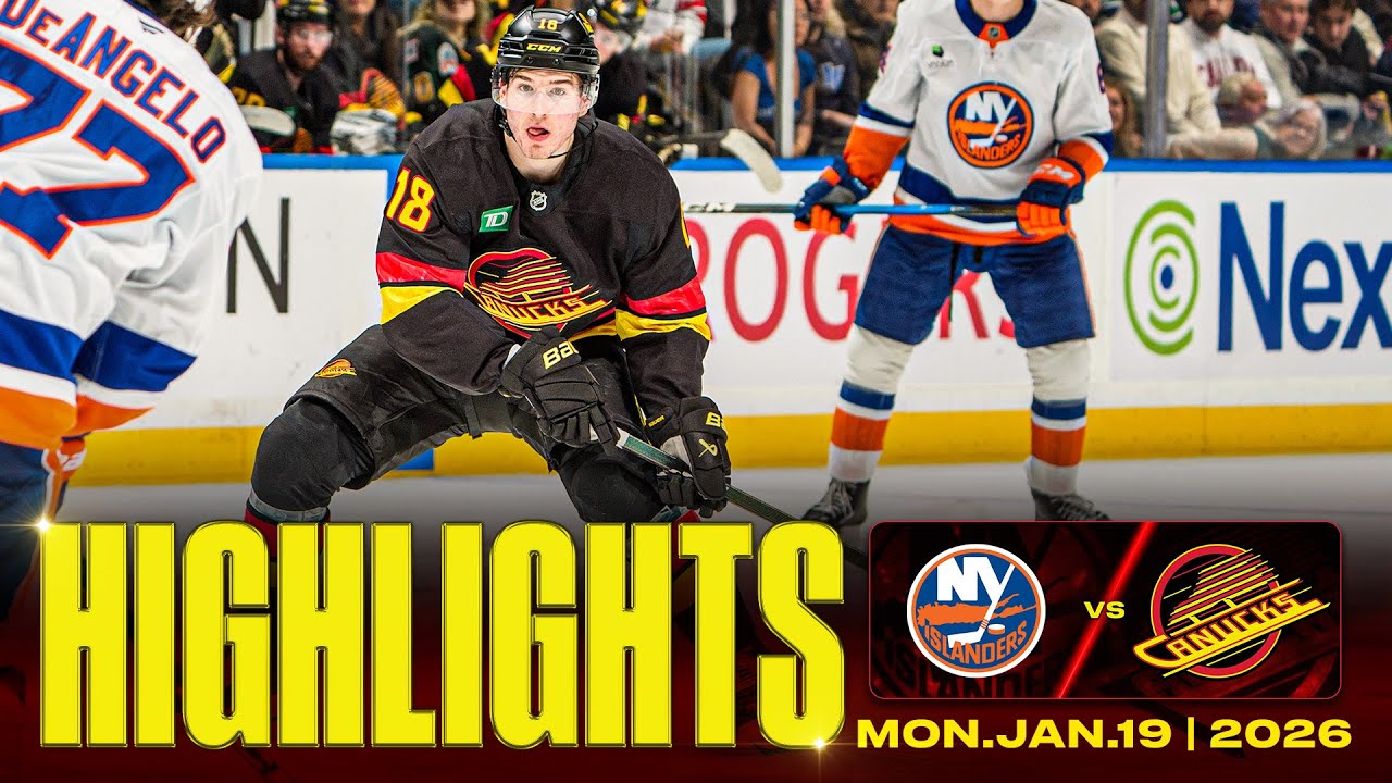 Game in 10 | Vancouver Canucks vs. New York Islanders Highlights (Jan 19, 2026)