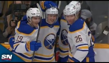 Sabres' Konsta Helenius Fires Home Point-Blank Snipe For First Career NHL Goal