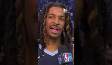 MORANT REACTS TO LONDON WIN 🇬🇧🎤 #jamorant #morant #nba #grizzlies #memphisgrizzlies