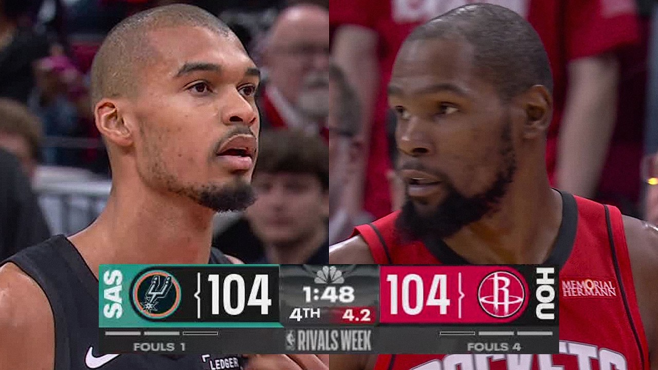 Final 5:04 WILD ENDING Spurs at Rockets 👀 | January 20, 2026