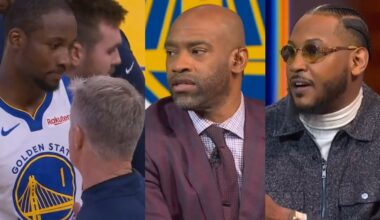 Carmelo, Vince and Bosh sound off on Warriors GM's comments after Kuminga 20pts vs Raptors