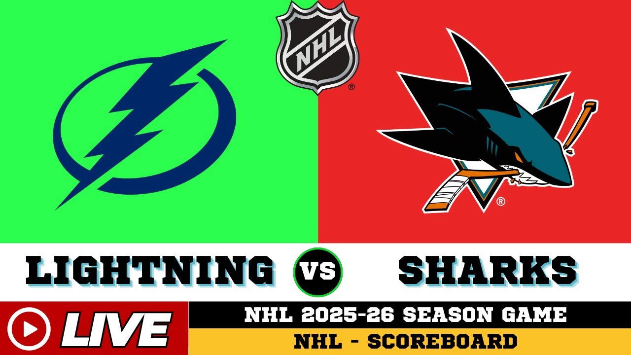 🔴LIVE : San Jose Sharks Vs Tampa Bay Lightning | NHL 2026 | NHL Live SCOREBOARD