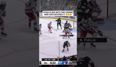 SOUVENIR OF A LIFETIME! 😳  #lakings #hockey #gokingsgo #nhl