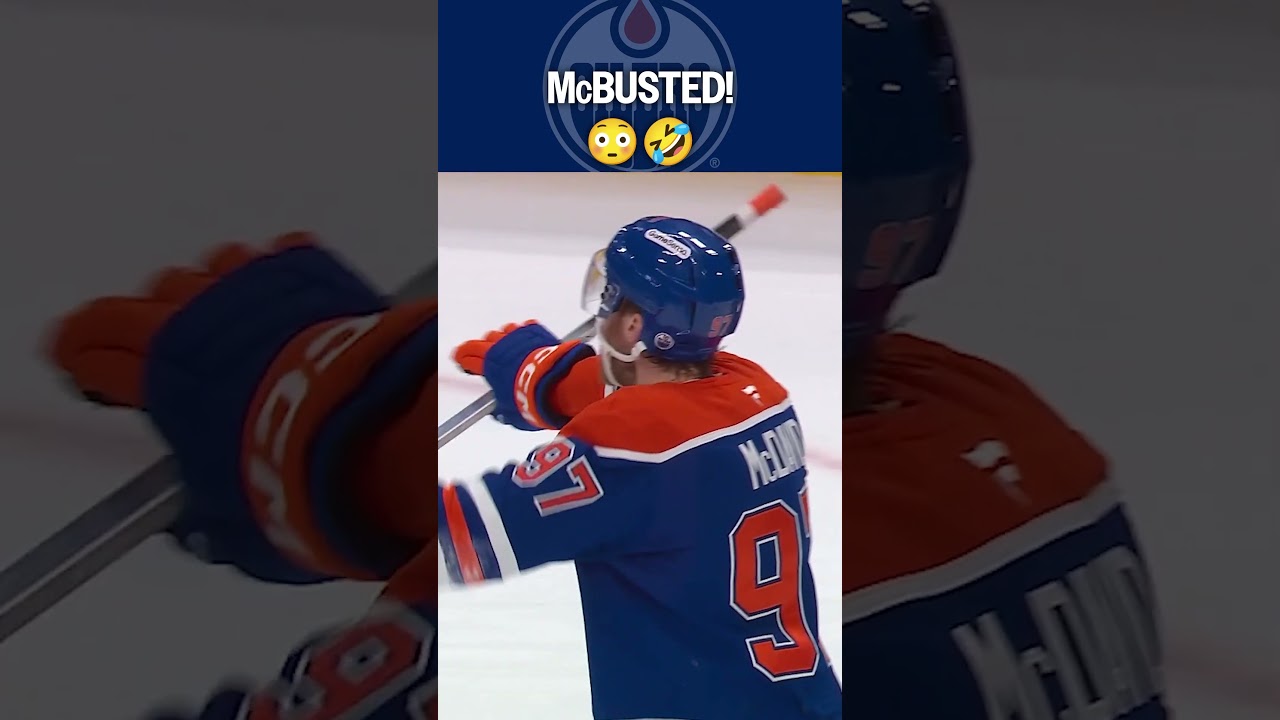 McDavid CAUGHT red-handed! 😅