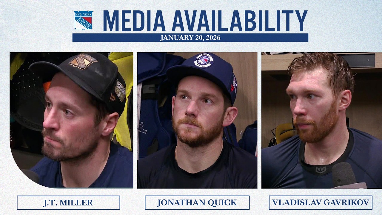 NYR at LA: J.T. Miller, J. Quick & V. Gavrikov Postgame Media Availability | Jan. 20, 2026