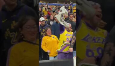 Luka and LeBron make some fans' night with some postgame giveaways! ❤️