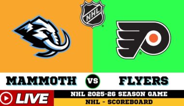 🔴LIVE : Philadelphia Flyers Vs Utah Mammoth | NHL 2026 | NHL Live SCOREBOARD
