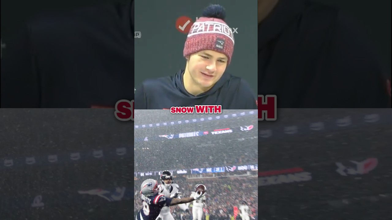 Draco loved Kayshon Boutte's one-hander 👏 #drakemaye #patriots #nfl #playoffs #shorts