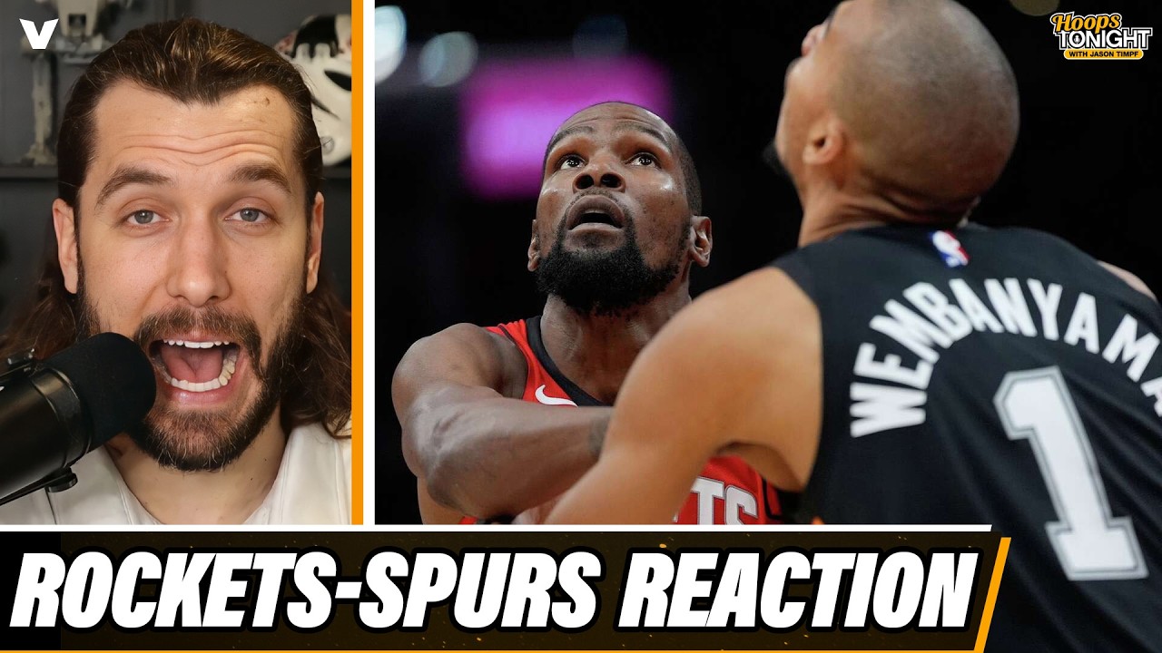 Rockets-Spurs Reaction: Kevin Durant beats Victor Wembanyama w/ help of REED SHEPPARD game